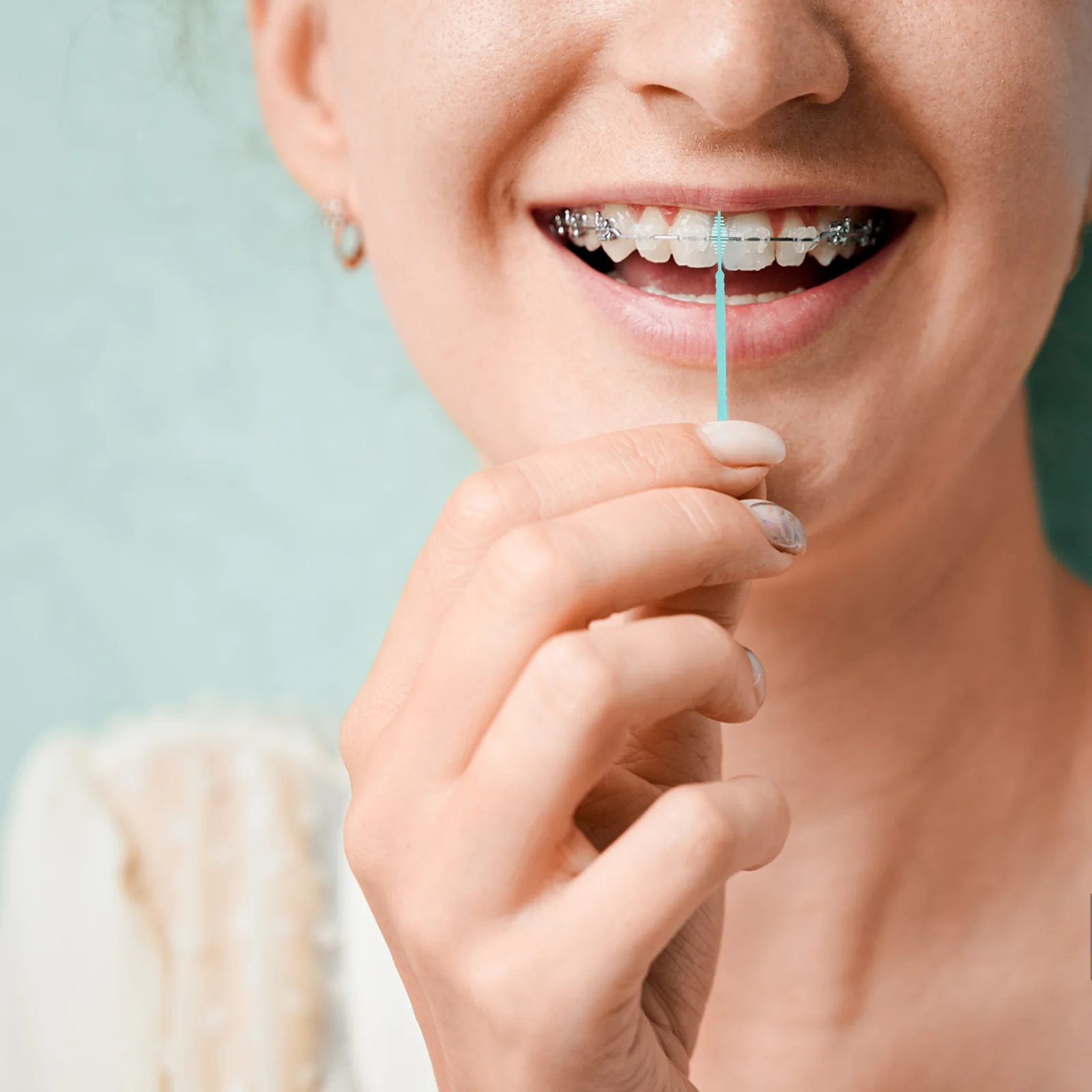 Healifty 200 шт. зубная нить с двойной головкой зубочистки щетка для ухода за полостью