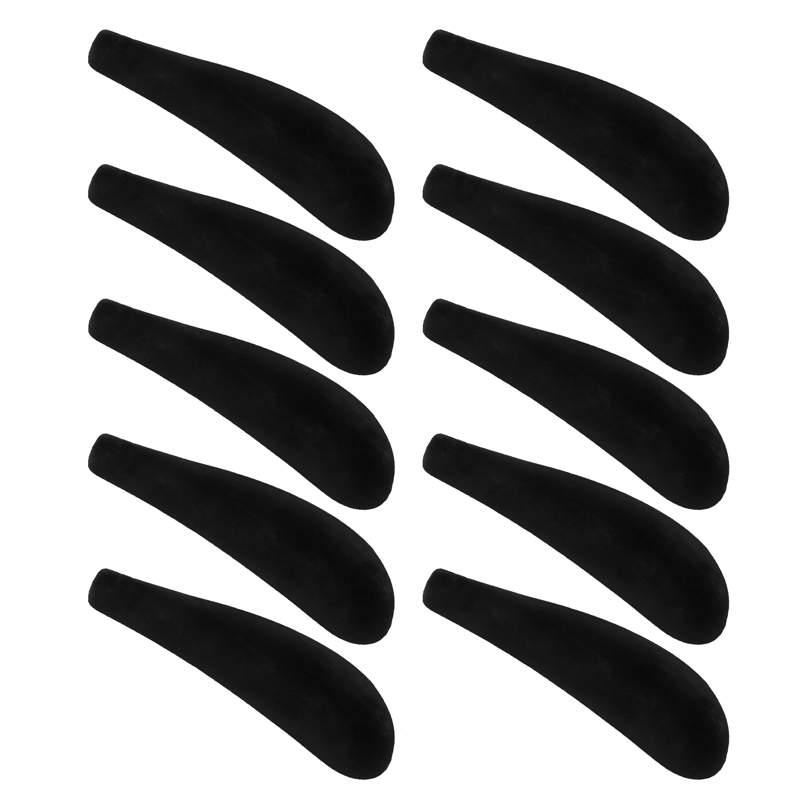 10 Pcs Hanger Shoulder Rest Clothes Upgrades Wide Forms Pads Garment Coat Soft Shapers Flocking Inserts