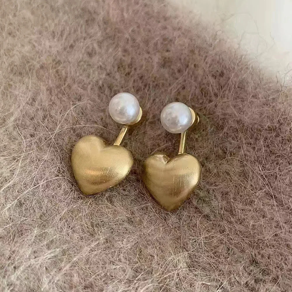 Изысканные милые серьги-гвоздики для девочек с инъекцией золота 4 карата