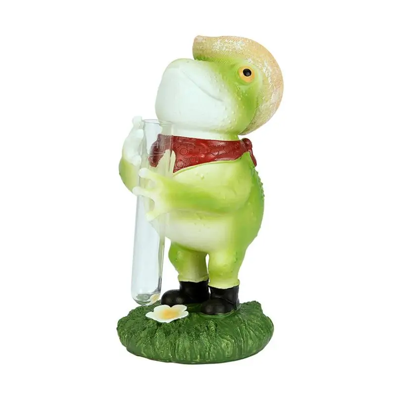 

Frog Rain Gauge Resin Frog Water Level Meter Garden Ornaments Courtyard Rain Gauge Decoration