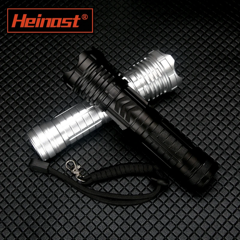 

Heinast Rechargeable LED Flashlight 26650 or 18650 Battery Type C Charging Torch 1500lm White 5000K Torch with Power Indicator