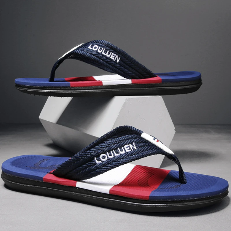 

Men Flip Flops Lightweight Breathable Casual Beach Large Size Shoes Outdoor Non-slip Lightweight Sandals Zapatillas Casa Hombre