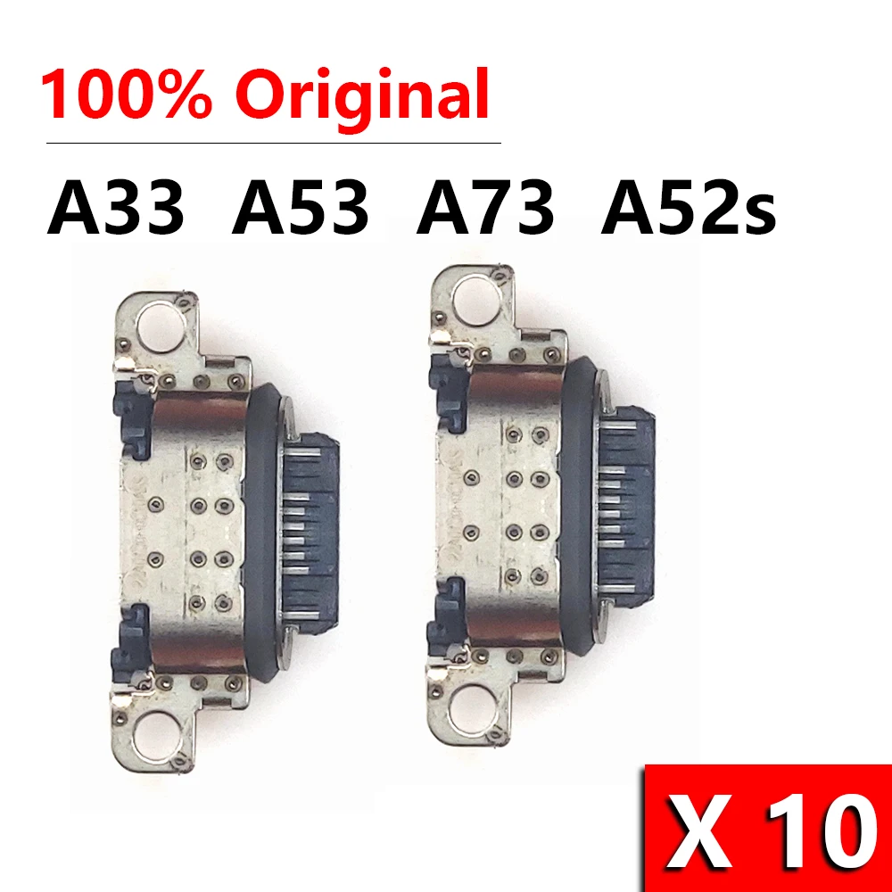 10 шт./лот, оригинальный разъем Micro USB для зарядки, док-станция для Samsung Galaxy A33 A53 A73 A52s 5G