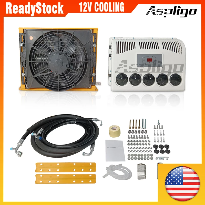 Электроохлаждение Aspligo парковочный кондиционер 12 В раздельная система