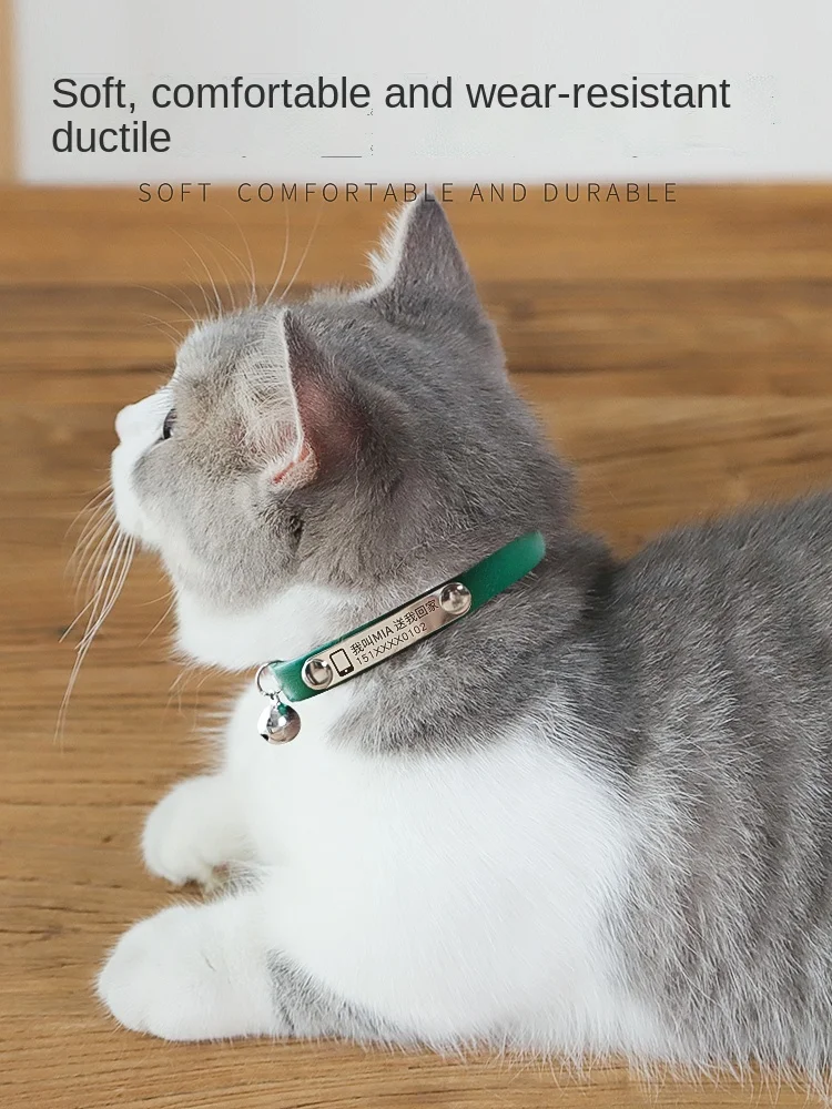 Ошейник для кошек и собак персонализированный аксессуар с гравировкой имени |