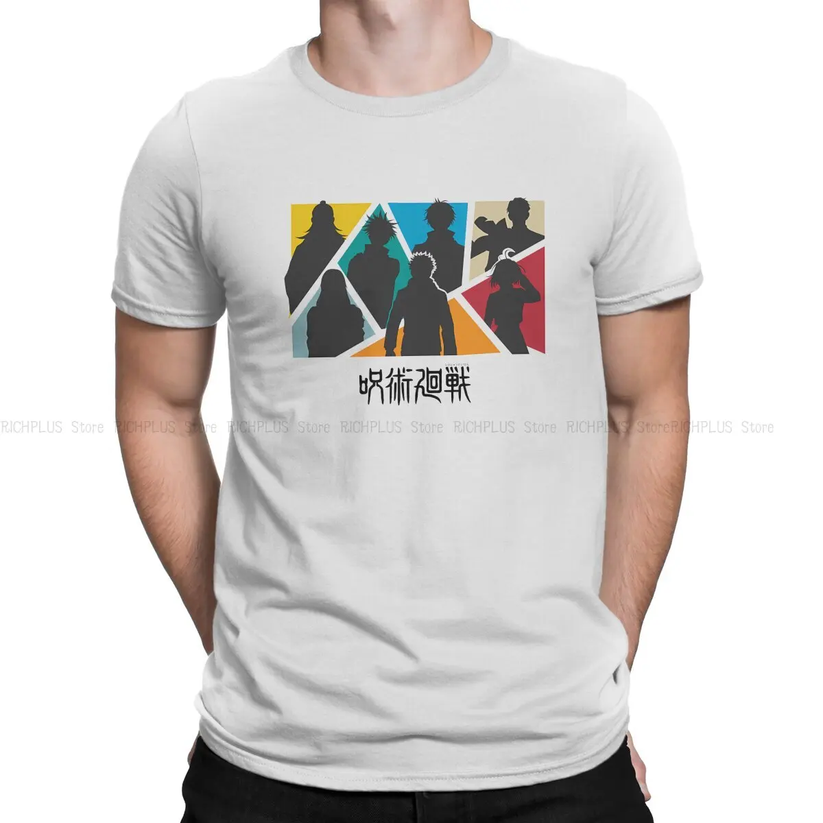 

Jujutsu Kaisen Anime TShirt CHARACTERS Basic T Shirt Homme Men Tee Shirt Printing Trendy