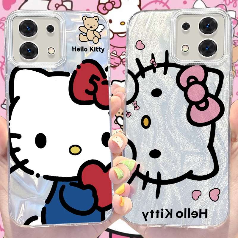 Чехол-книжка Sanrio Hello Kitty для Xiaomi Redmi Note 13 12 Pro Plus 12S 11S 5G 11 10 9 4G 13C 12C 10C 9C A3 A2 A1 Жесткий