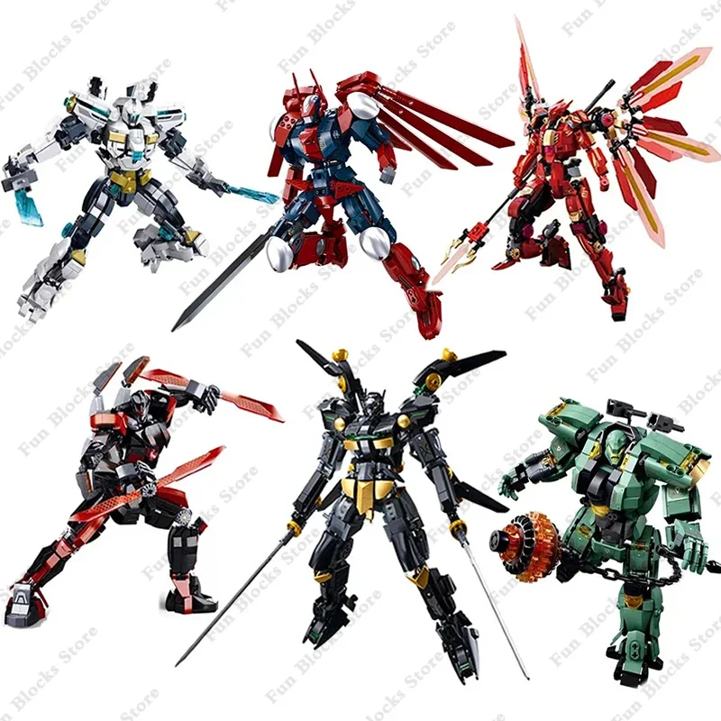 Механическая серия Sluban супер робот Тихоокеанский обод блеск Феникс битва