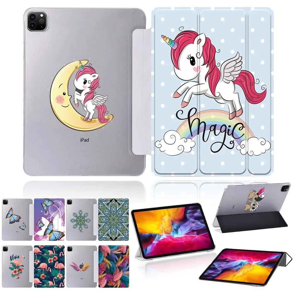 

Case For IPad Pro 9.7 10.5 11 2020 2021 A2337 2018 Cartoon Flip Trifold PU Leather Smart Stand Folio Shell Cover