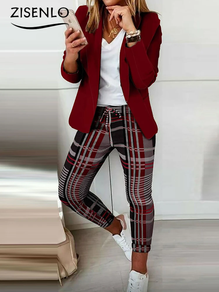 

Women Suit New Casual Fashion Suit Small Suit Women's Suit Set Woman 2 Pieces Summer Professional Clothes for Women Women Outfit