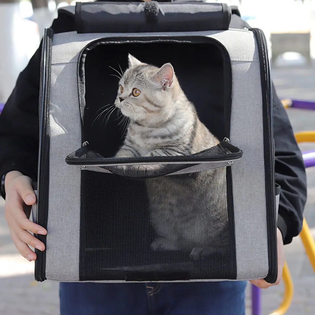 

Portable Transparent Backpack For Pets Stylish And Durable Waterproof Coating Cloth Backpack Portable Transparent purple