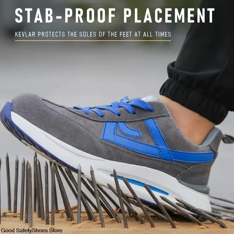 Легкие рабочие кроссовки мужская и женская рабочая обувь устойчивая к проколам