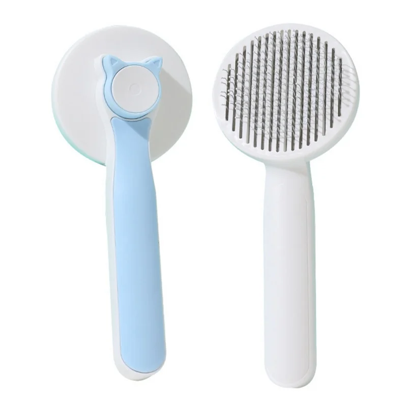 

Щетка для чистки шерсти домашних животных, расческа для собак и кошек, спутанные, массирующие частицы, улучшает кровообращение, инструмент ...