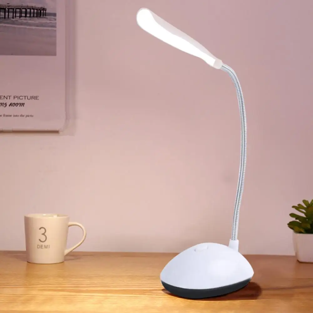 

Battery Powered Bedside Lamp Dimmable Desk Lam Adjustable Brightness Desktop Work Study Night Light Table Lamp For Study Light