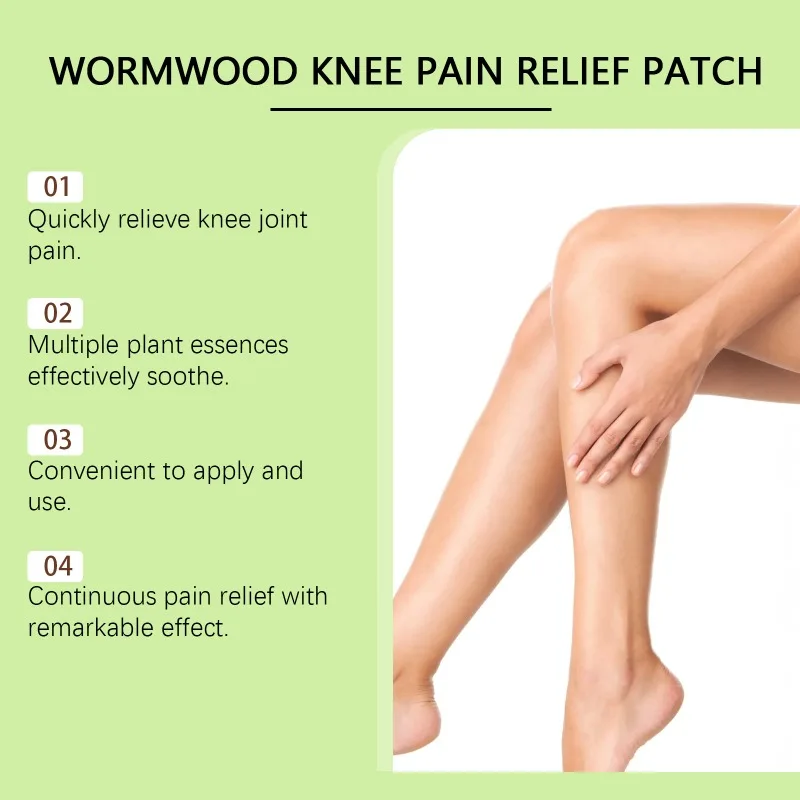 Пластырь для облегчения боли в колене из полыни нежный питательный улучшающий