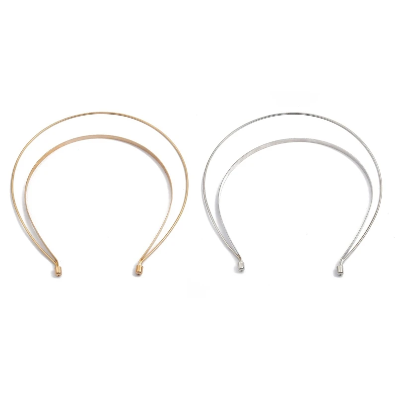 Гладкая металлическая повязка на голову