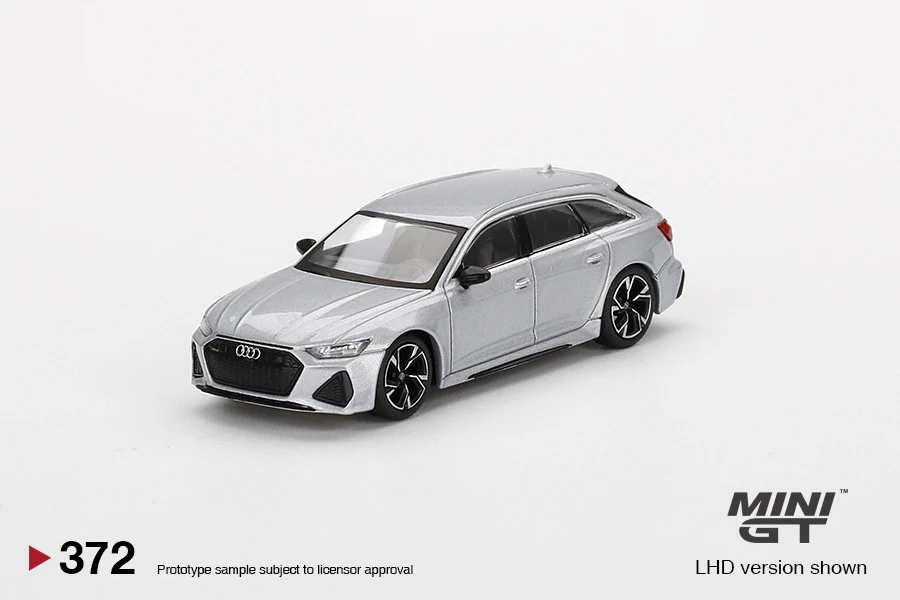 

MINI GT 1:64 Audi RS 6 Avant Carbon Black Edition Florett Silver LHD MGT00372-L