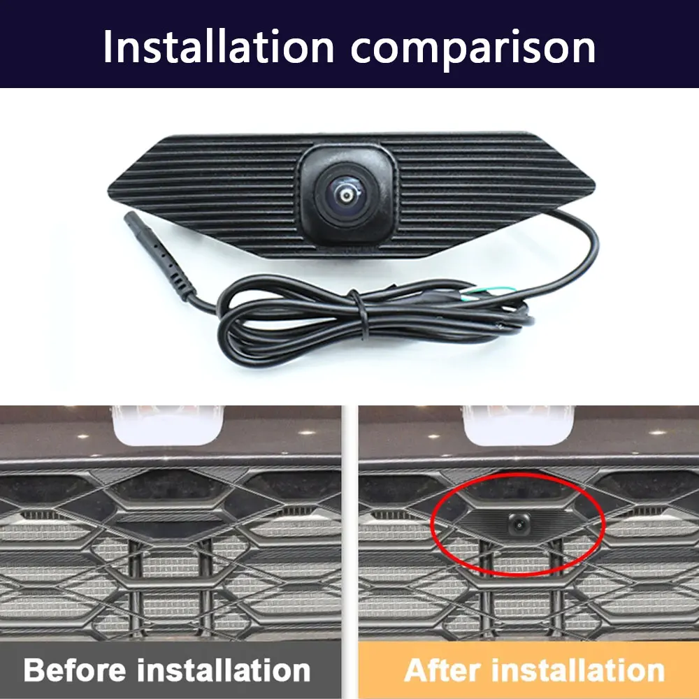 170 ° Автомобильная передняя камера с объективом рыбий глаз AHD 1080P для Honda ZR-V ZRV RZ 2022