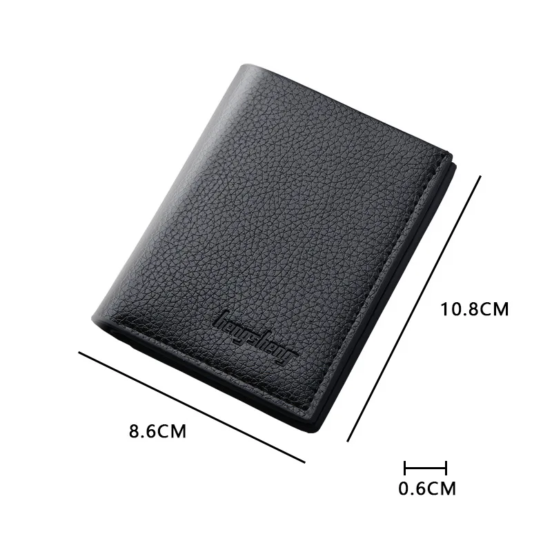 

Men's vertical thin version can hold driver's license in USD clip mini wallet