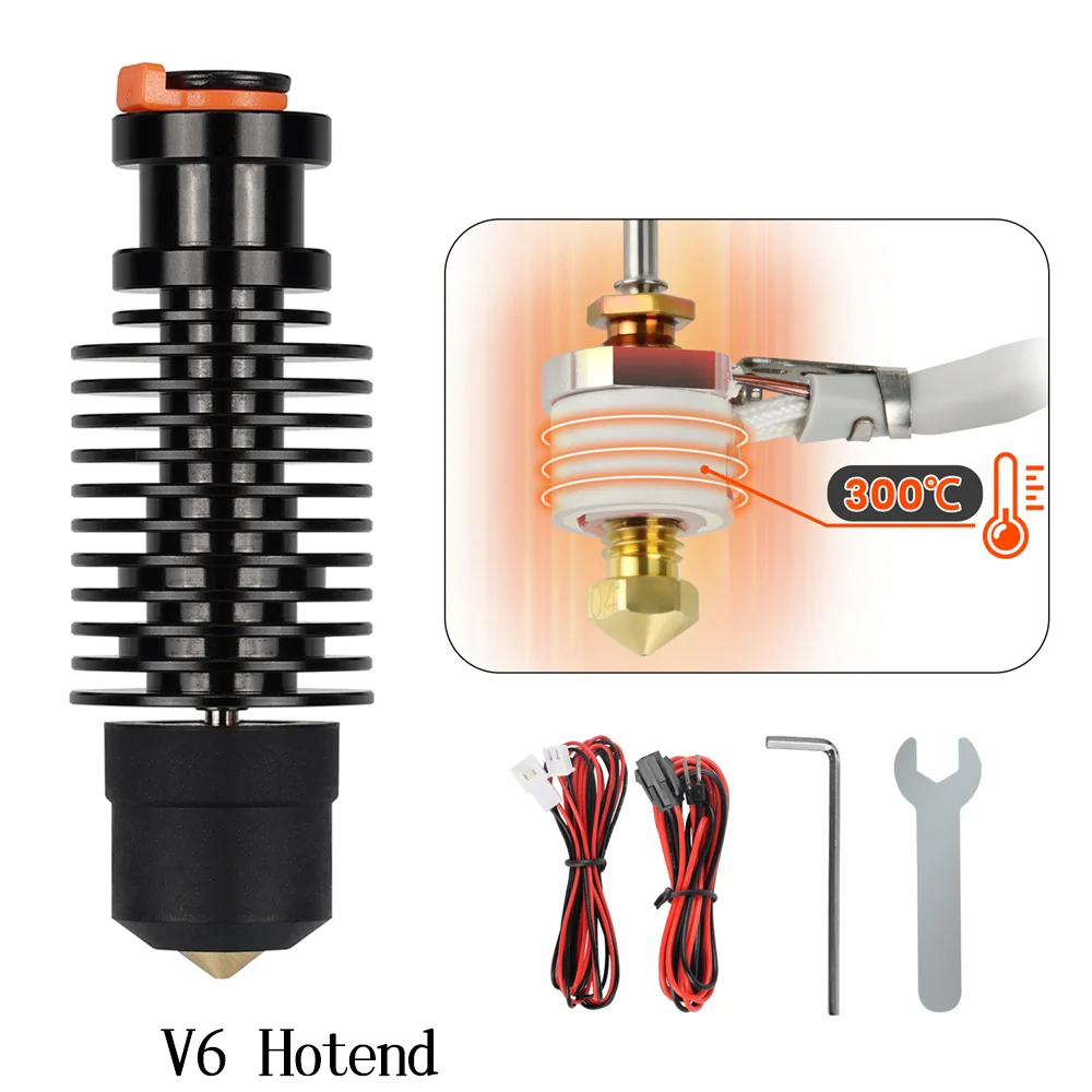 

CHC E3D V6 Hotend 24V 50W Ceramic Heating Core Print Head For Voron 2.4 Prusa DDB Extruder Ender 3 CR10 MK3S 3D Printer J-head