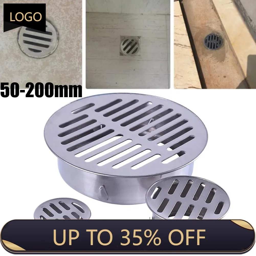 

Напольная дренажная крышка из нержавеющей стали для балкона, дренажная крыша, круглая дождевая труба, многоразмерная Прочная Фурнитура для...