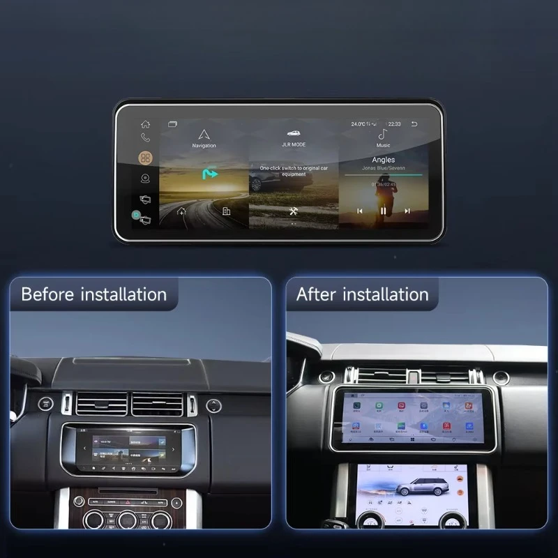 Фото Автомагнитола GHive 8+128 ГБ Qualcomm 680 Android 14 с сенсорным экраном для Range Rover Sport №2