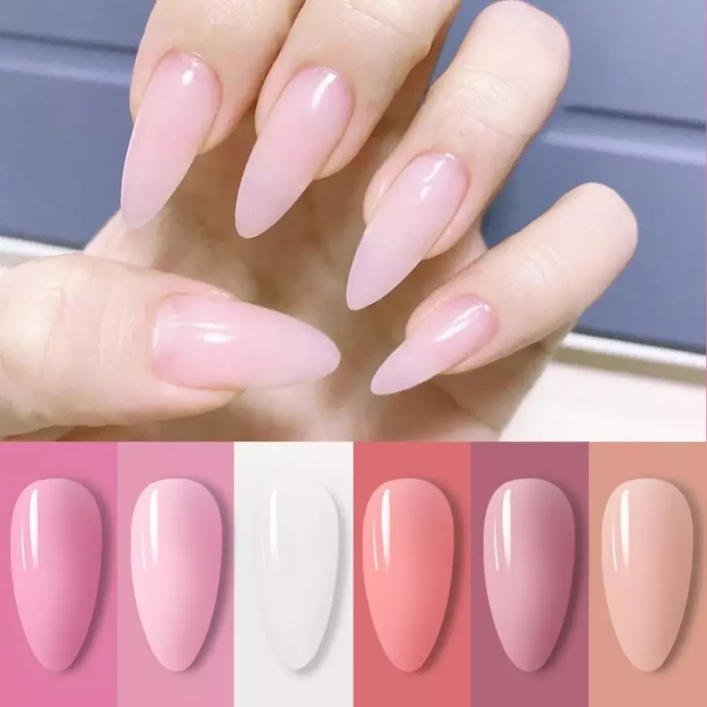 

NEW2023 Sculpture Powder 6 Colors Soak Off UV Gel Nail Polish Varnish Double-end File Brush Manicure Kit Nail Art
