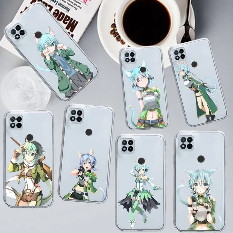 

Sinon GGO sword art line Phone Case Transparent for Xiaomi redmi note x f poco 10 11 9 7 8 3 i t s pro cover shell coque