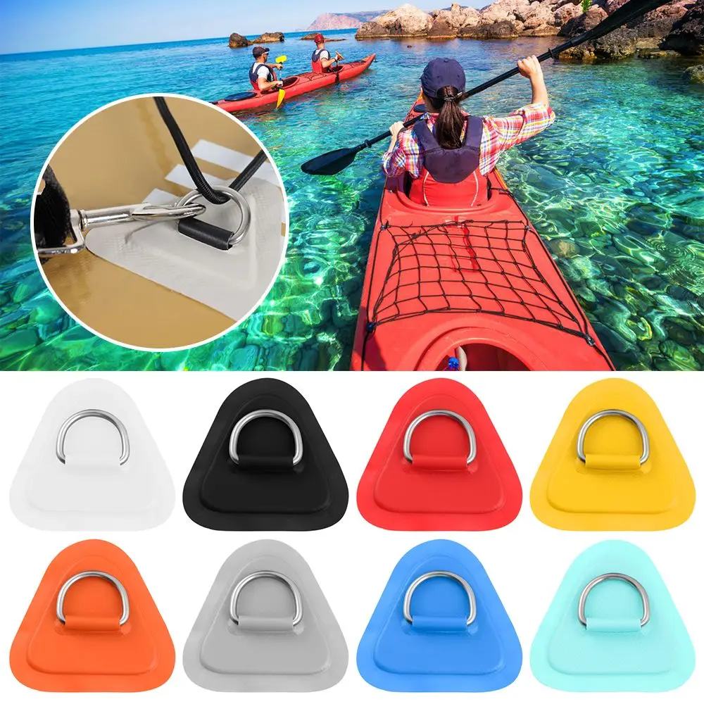 

Hot PVC Pad Canoe 8cm/11cm Kayak Surfboard SUP Tie Down Raft Dinghy Inflatable Boat Patch D Ring Pad/Patch
