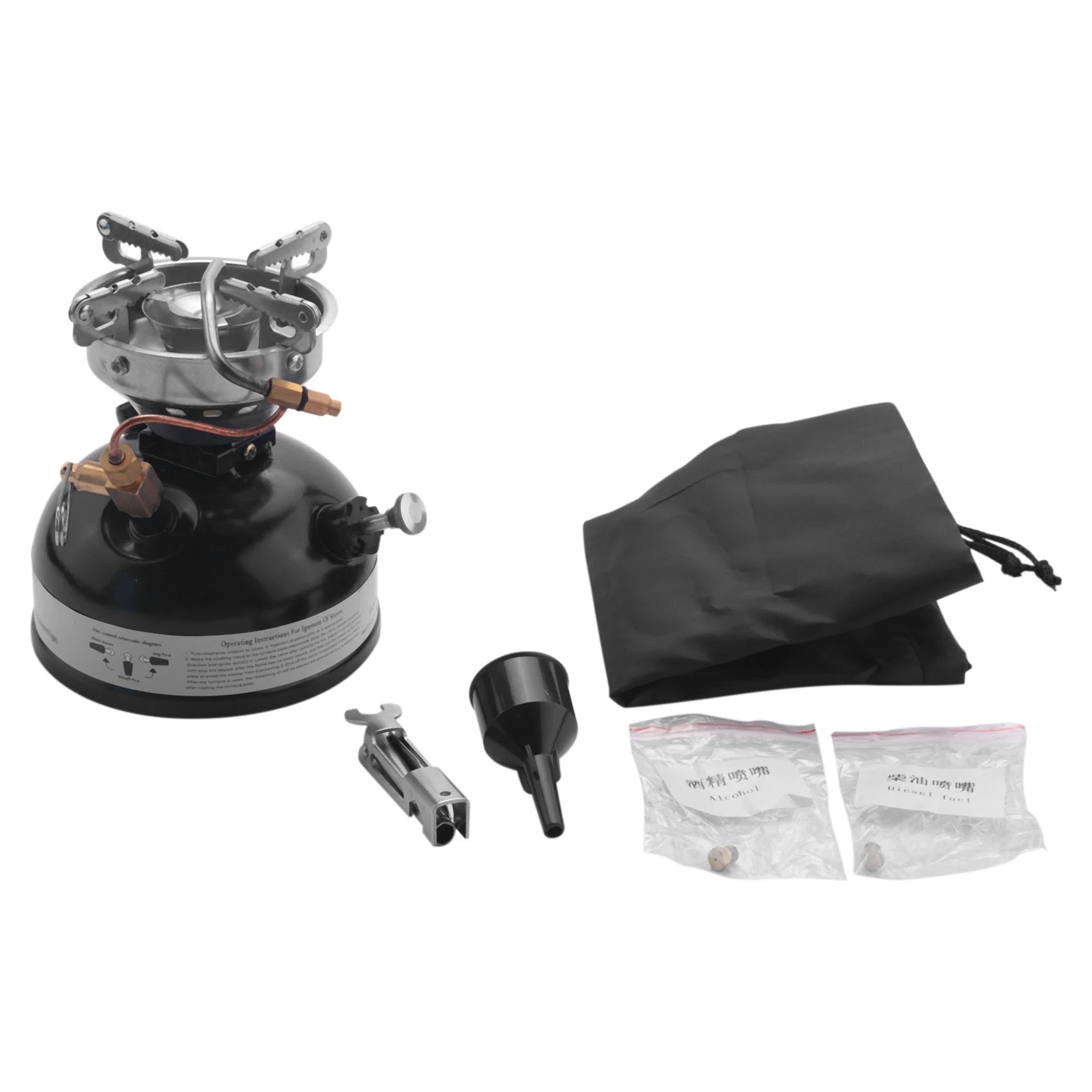 

Camping Gasoline Stove Portable Outdoor Stove Mini Liquid Fuel Alcohol Camping Picnic Burner Petrol Oil Stove Cookware