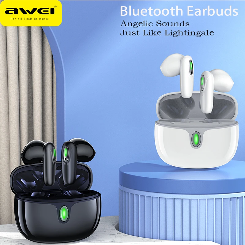 

Awei T39 TWS Earphone Wireless Bluetooth Headphones Noise Reduction Earbuds With Mic Waterproof Sports Music Headsets 2023 New