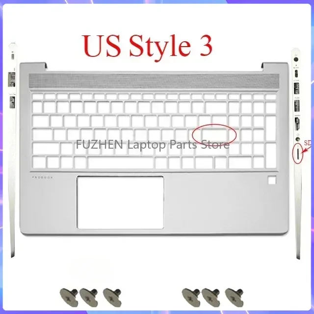 Фото Новый чехол для ноутбука Probook 450 455 G8 G9, задняя крышка ЖК-дисплея/передняя рамка/подставка для рук, клавиатура/нижняя крышка/петля №3