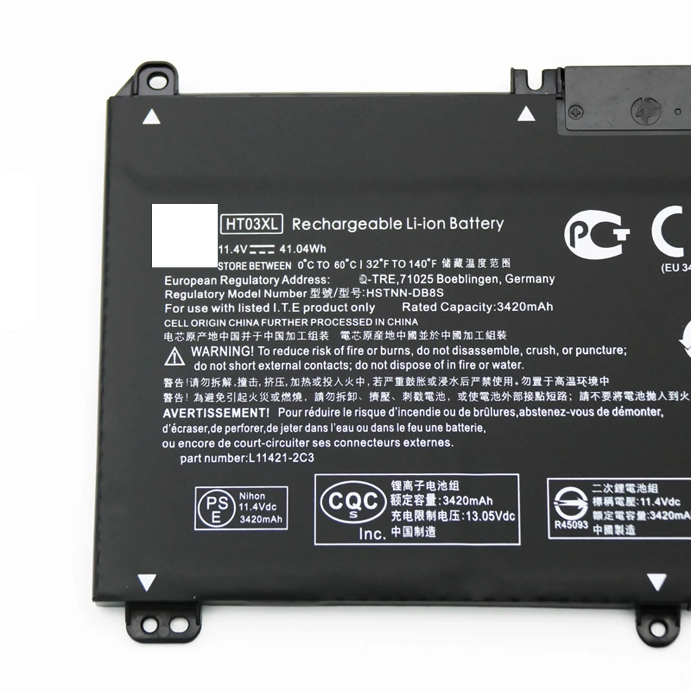 Аккумулятор HT03XL для ноутбука HP 11 4 G7 250