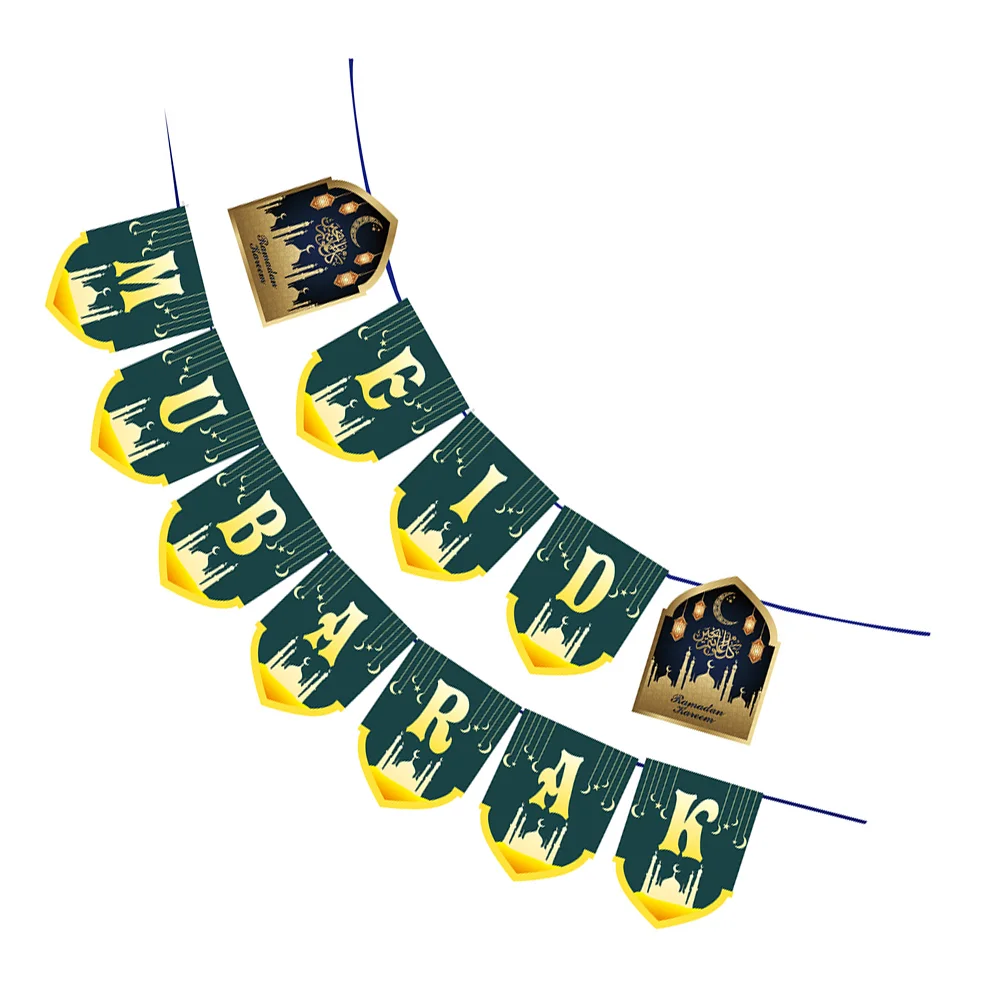 Декор Малый Байрам Буква Баннер Рамадан Гирлянда Венок Украшения Для Вечеринки
