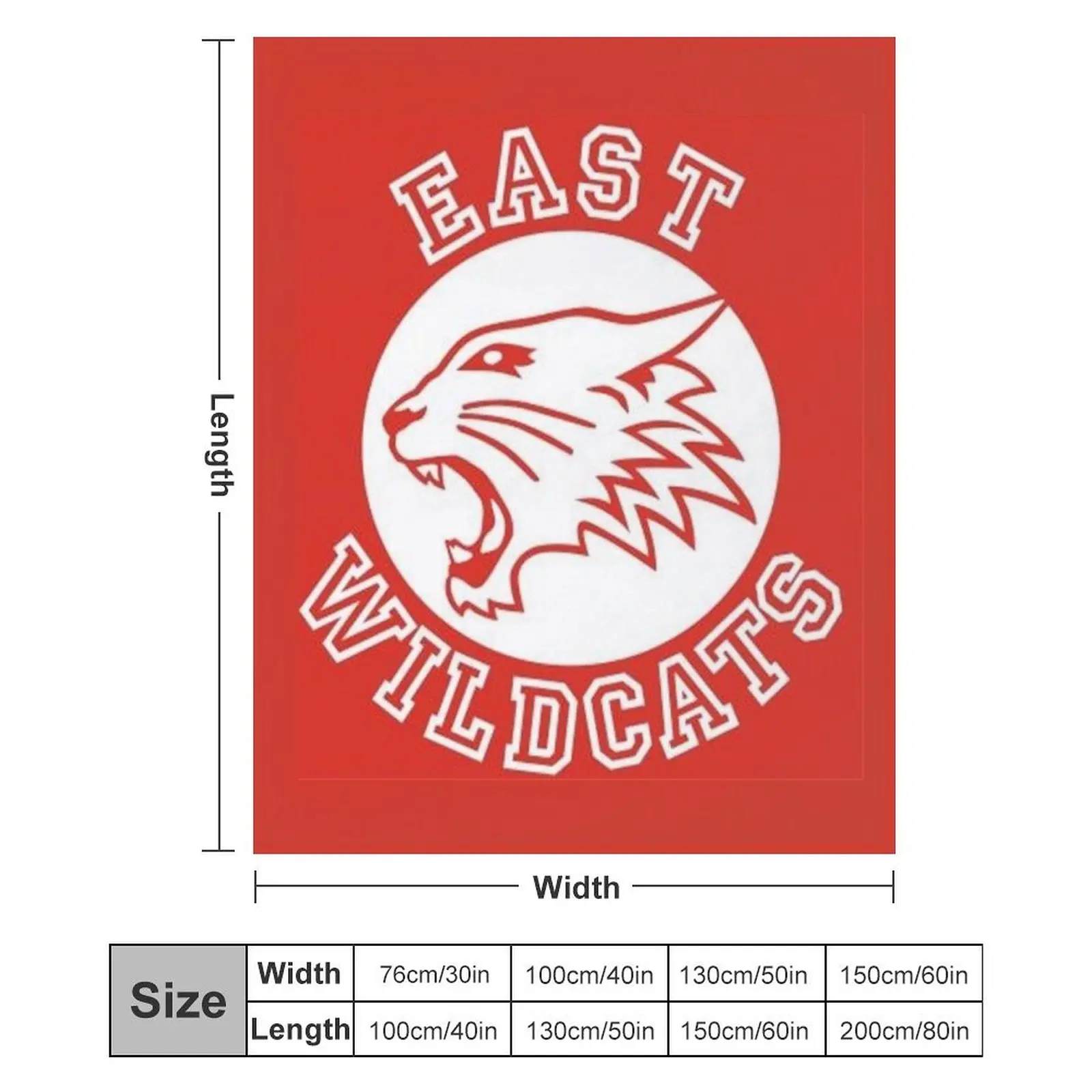 Одеяло East High Wildcats декоративные одеяла для диванов