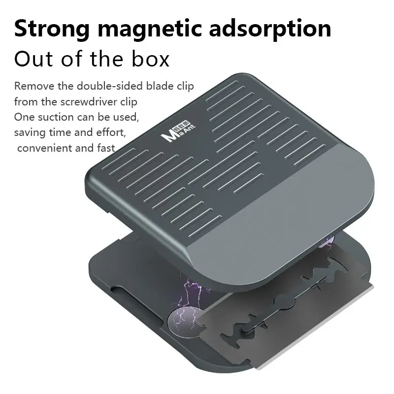 MaAnt MY-116 двусторонний держатель лезвия для разборки экрана клей мобильного