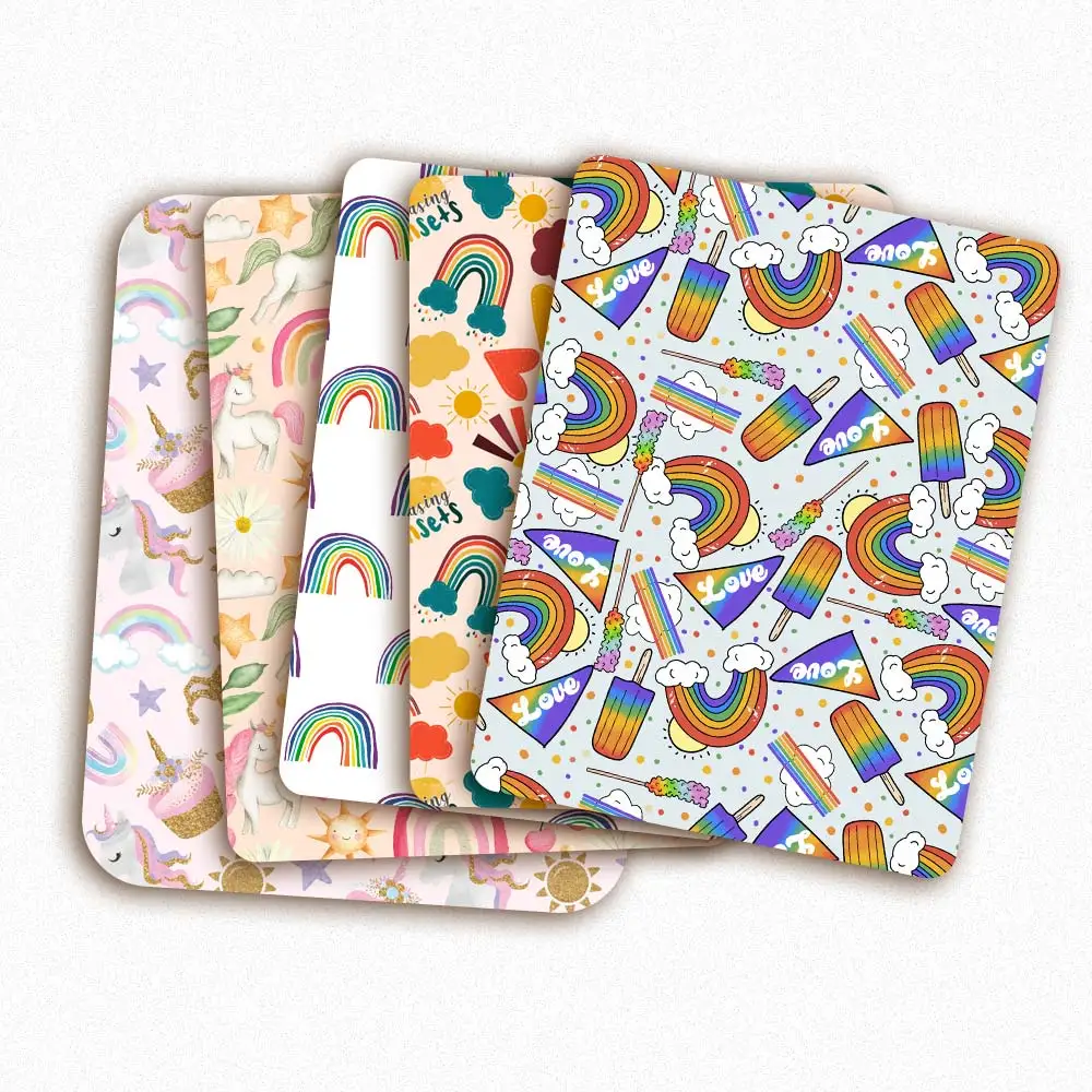 

Polyester Cotton Fabric Anime Fabric By The Meter Cloth Sheet DIY Dress Sewing Mask Material Unicorn Rainbow Printed 45*145cm