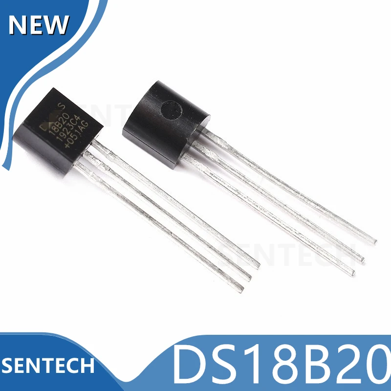 10 шт./лот 100% Новый оригинальный Однопроводной цифровой термометр DS18B20 TO-92 с программируемым разрешением
