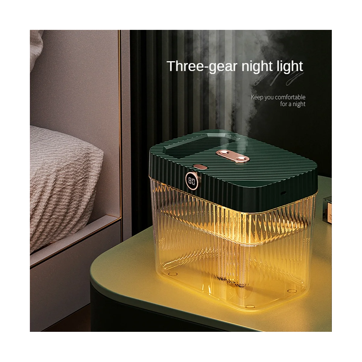 

Увлажнитель воздуха с двумя насадками, 5 л, с ЖК-дисплеем