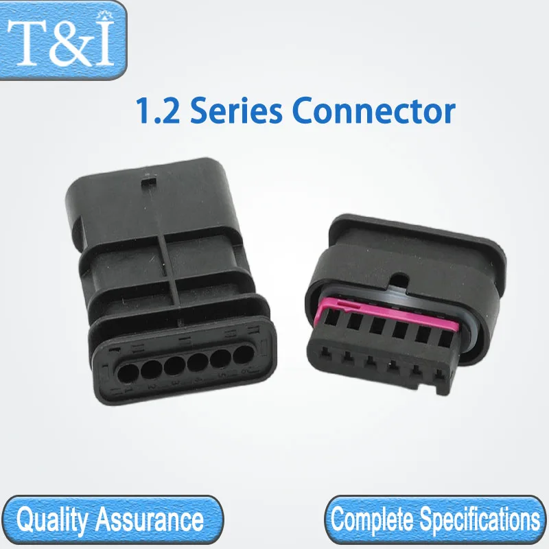 

5/10/100Sets 1.2 Series TE 2/3/4/5/6Pin Electronic Connection Aviation Automobile Waterproof Male Female Docking Connector