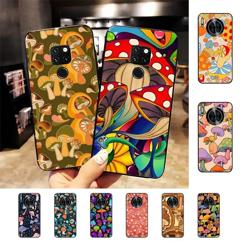 

Hippie Mushroom Phone Case for Huawei Mate 20 10 9 40 30 lite pro X Nova 2 3i 7se