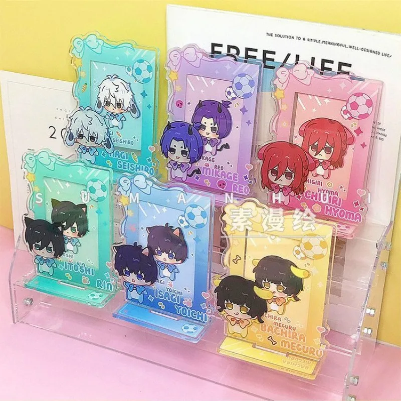 

Синий замок периферийная рамка для фотографий акриловая подставка Nagi Seishiro Mikage Reo Kawaii настольная подставка дисплей товары коллекция орнамент