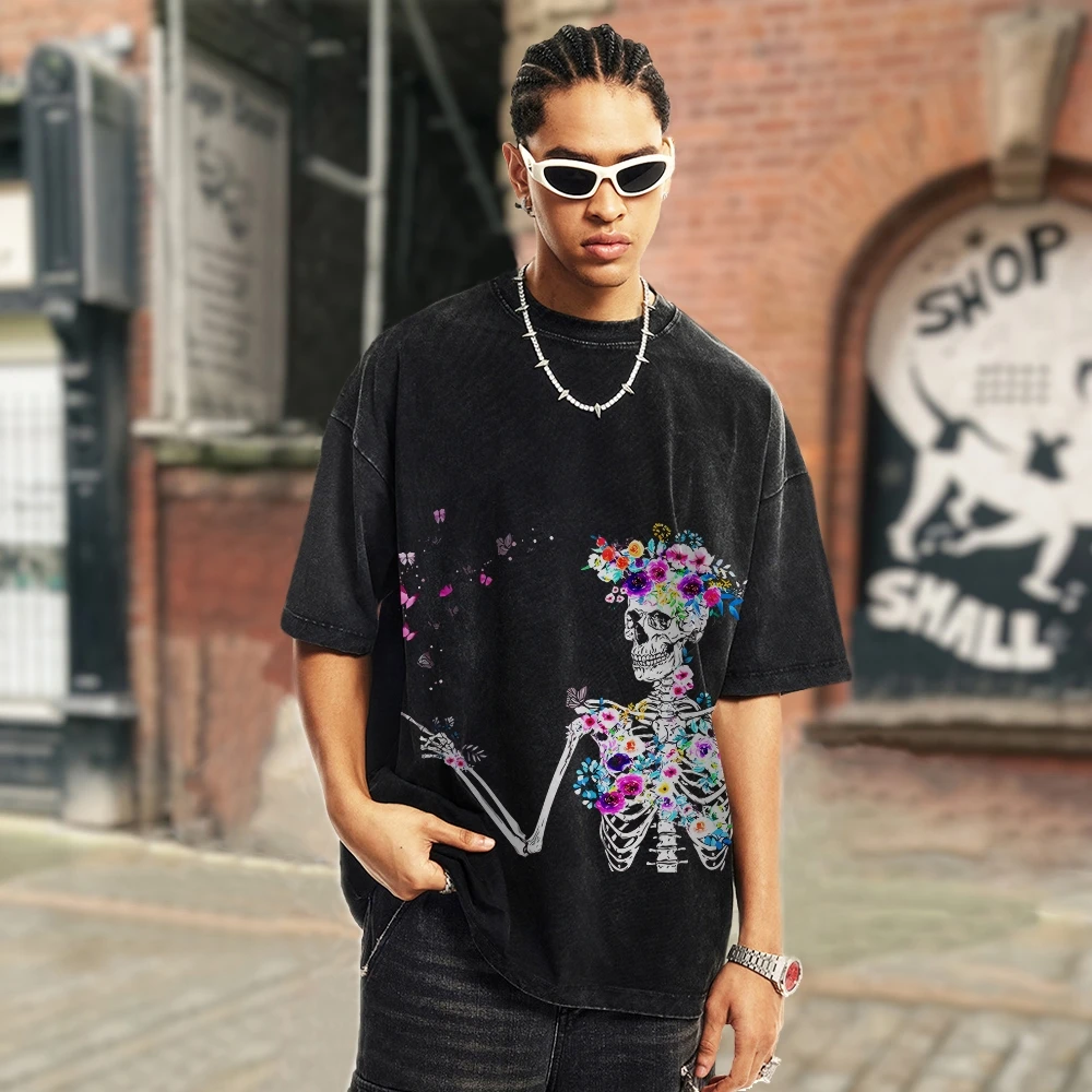 ity modny trend graficzny T Shirt Unisex Fit Short Sleeves Tee Cool Patterns Design Sense Streetwear Oversized Men Women Top