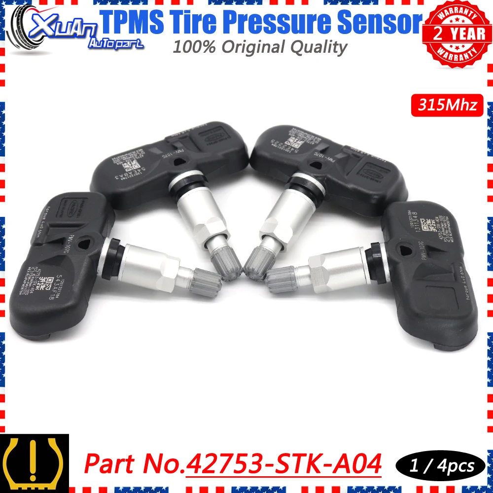 Система мониторинга давления в шинах Xuan TPMS 42753-STK-A04 для Acura MDX TSX RDX Honda Pilot 2007-2015 PMV-107G 315 МГц л