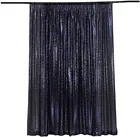 Фон для фотосъемки из темно-синей ткани с блестками, 4 фута, золотой свадебный занавес на Рождествосвадьбу, украшение