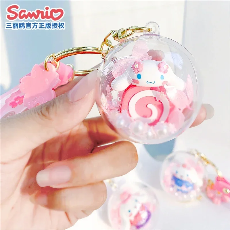 Sanrio cinnamoroll брелок женский кулон Kawaii подвеска для рюкзака милый автомобильный