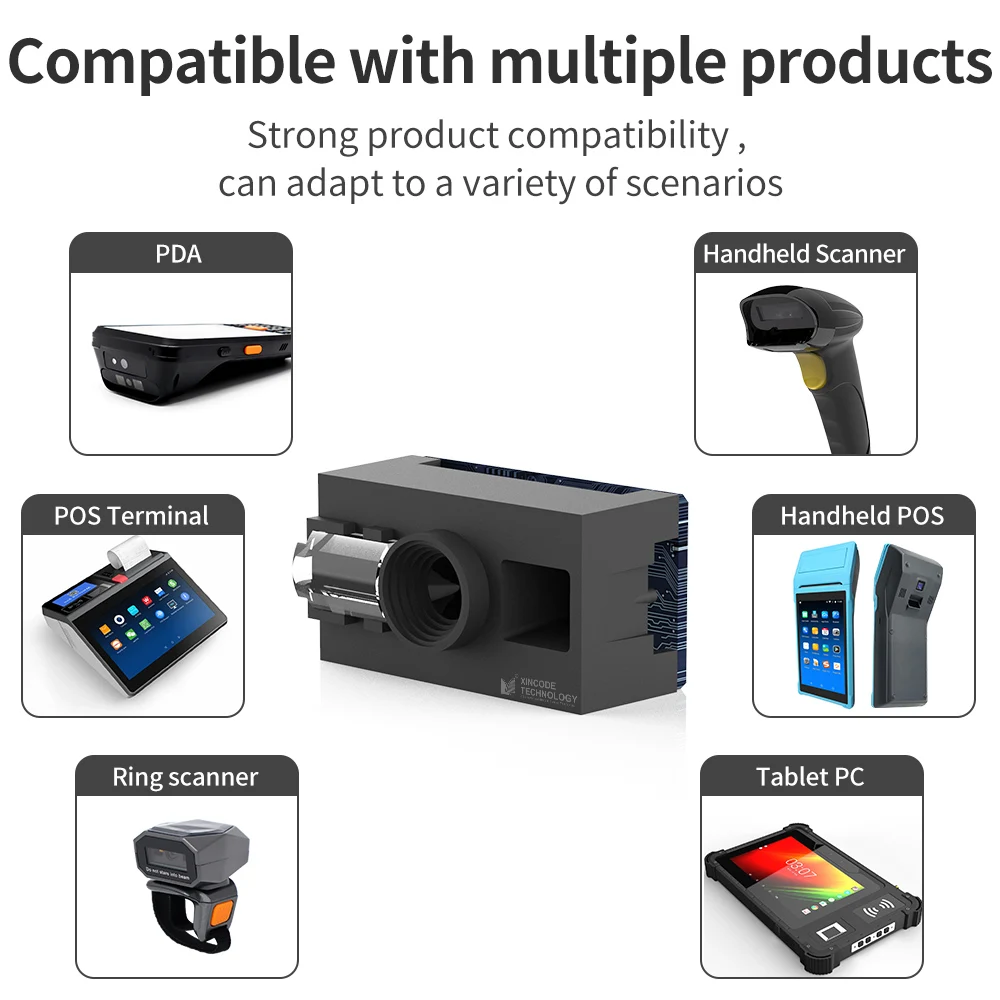 Фото GTCODESTAR XM027 Встроенный мини-считыватель QR-кодов Двигатель штрих-кода 1D Портативный сканер штрих-кода 2D Модуль считывания штрих-кода киоска №2