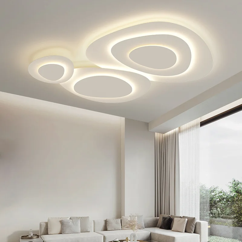 

Led Ceiling Lights Modern White Indoor Lamp For Bedroom Living Room Kids Room Aluminum Acrylic Luster Lighting Input 90-260V