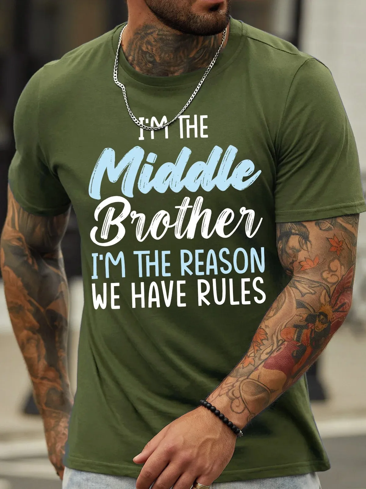 Мужская футболка Lilicloth X Abu Gift For Brother I'm The Middle