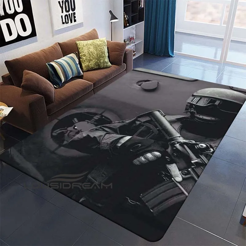 

Special Forces Military Dog Tag Printing Wooden Floor Mat Living Room Decorative Carpet Outdoor Children's Game Large Carpet